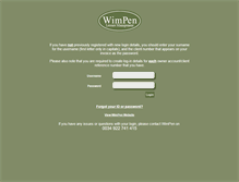 Tablet Screenshot of admin.wimpen.com